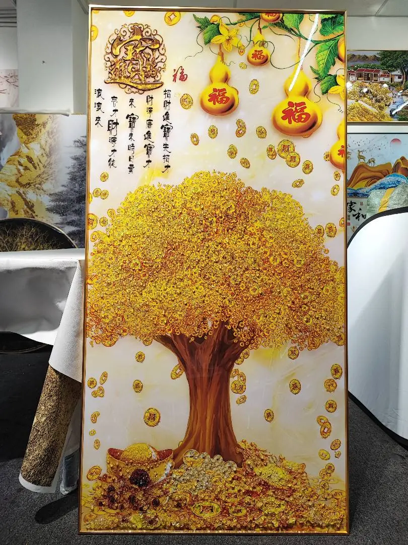 店里的发财树钻石画