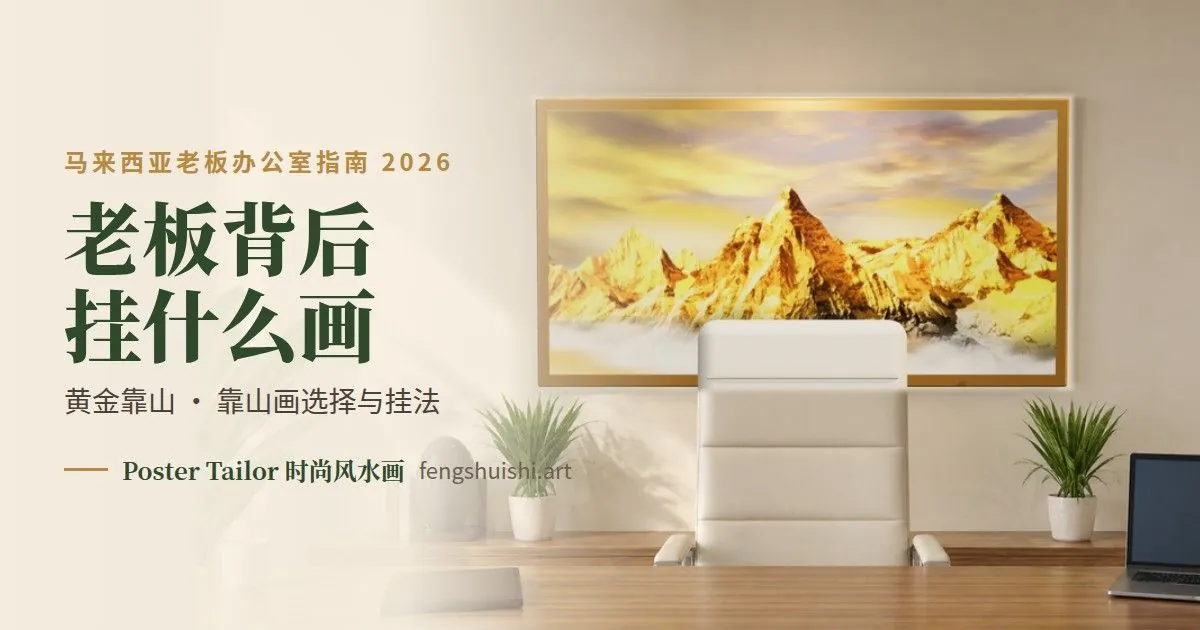 老板背后挂什么画？马来西亚老板办公室靠山画选择指南 2026