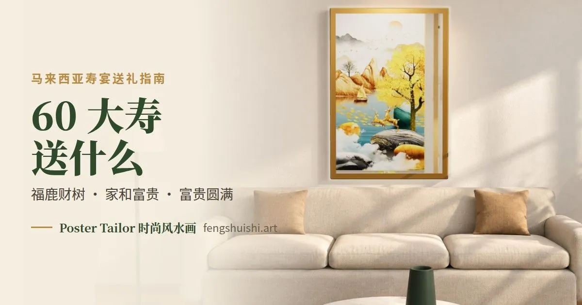 60大寿送什么礼物体面？马来西亚寿宴送礼指南（附风水画推荐）