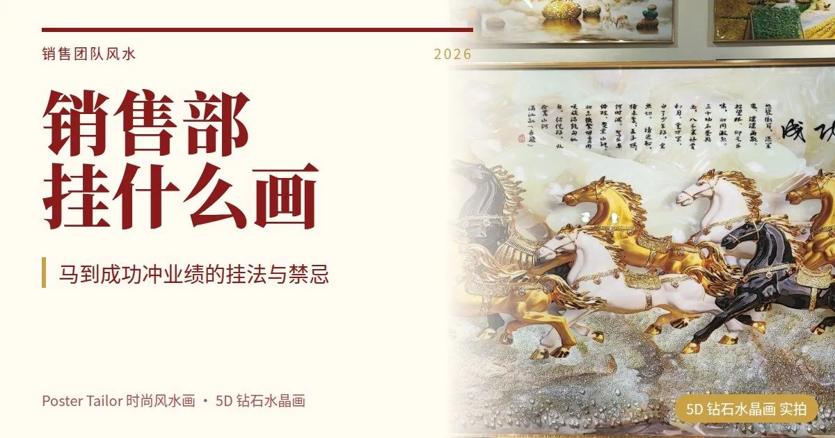 销售部挂什么画冲业绩？马到成功的挂法与禁忌