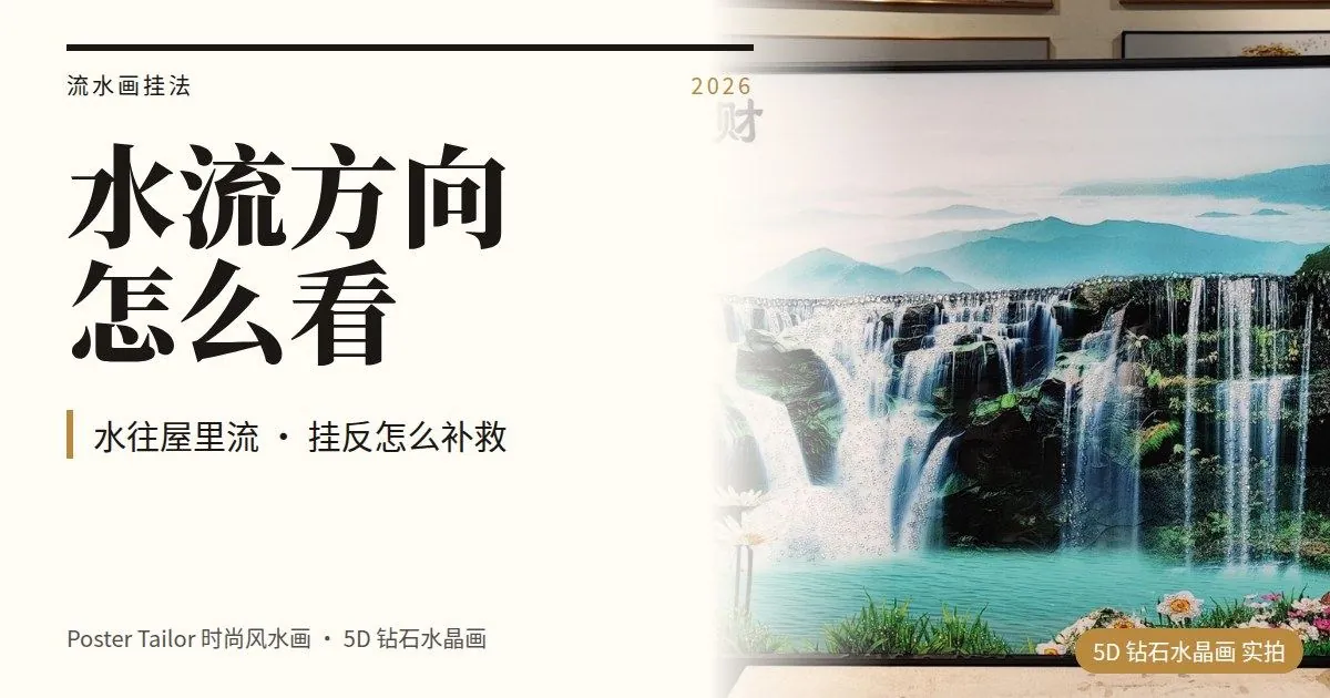 流水画水流方向怎么看？流水生财挂错会怎样（附 5 步自查）